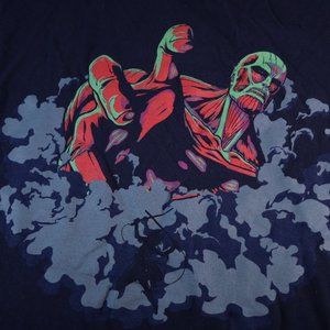 Mens XL Attack On Titan Tee Shirt Blue
